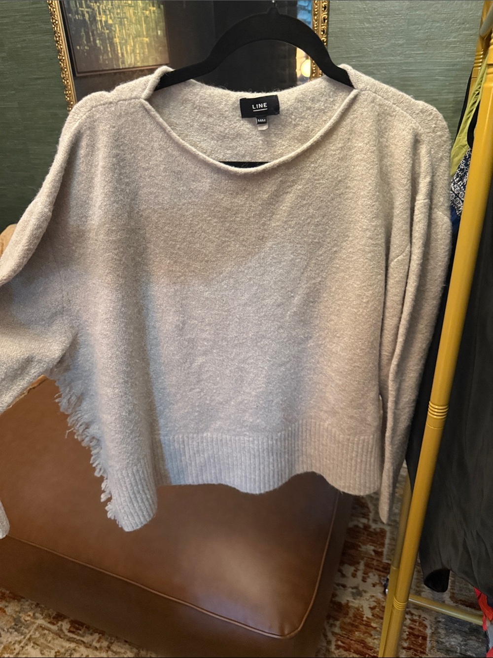 LINE Soft Light Gray Crewneck Sweater